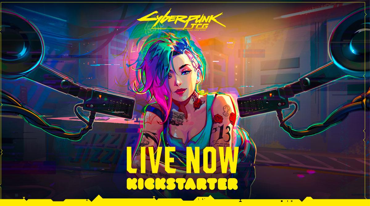 Постер Cyberpunk TCG на Kickstarter
