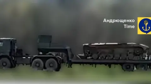 Переброска техники. Фото: telegram/andriyshTime