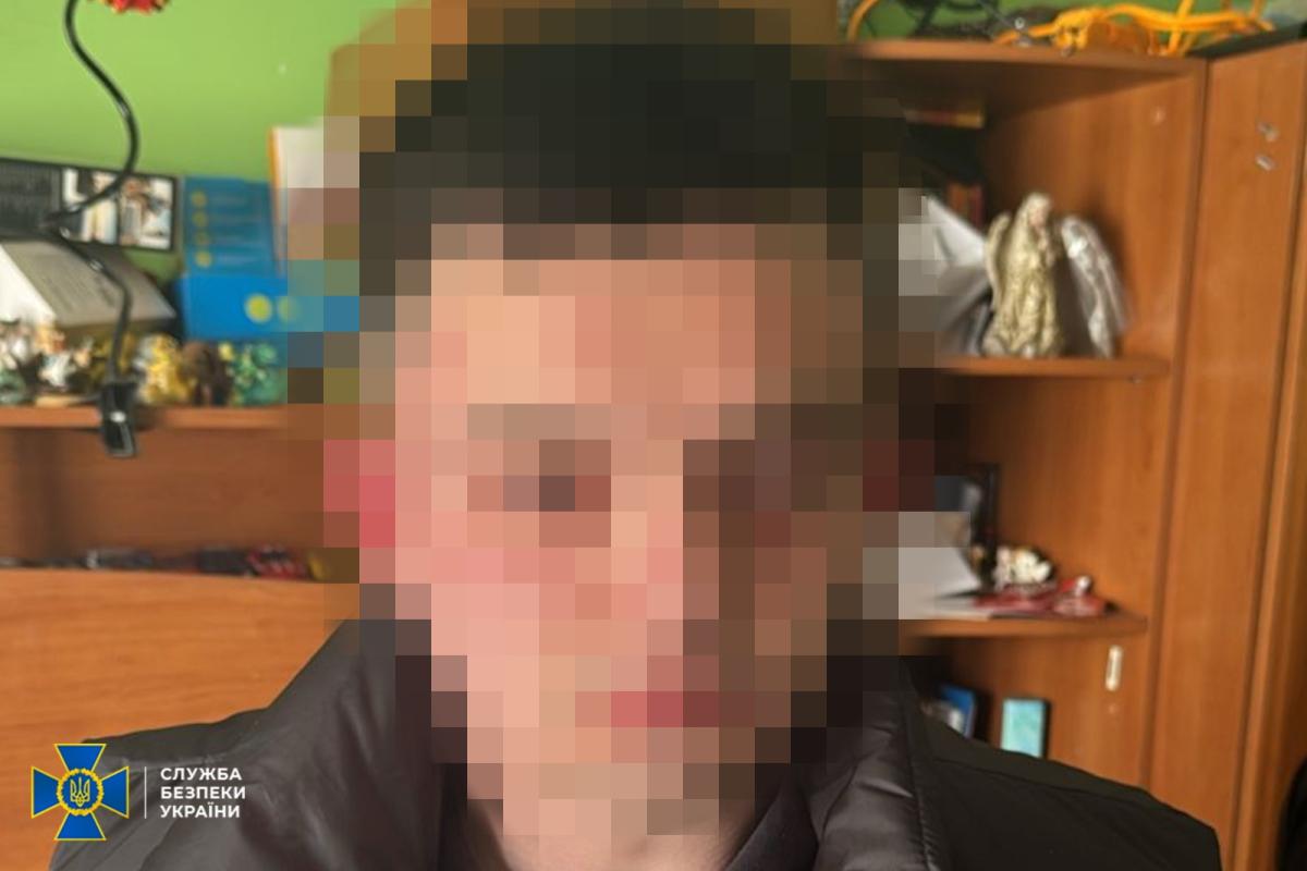 Detention of a Russian agent. Photo: Security Service of Ukraine
