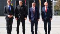 Mark Rutte, Mykhailo Fedorov, Boris Pistorius, John Healey. Photo: facebook/mykhailofedorov.com.ua