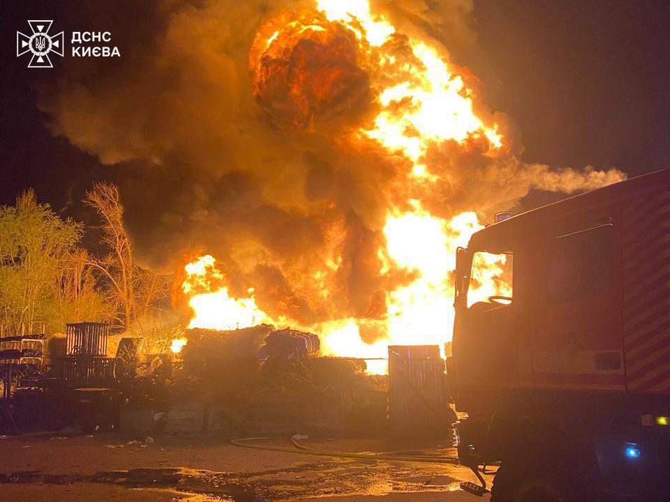 Consequences of the massive Russian attack. Photo: SES
