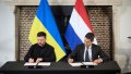 Volodymyr Zelenskyy and Prime Minister of the Netherlands Rob Jetten signed a joint statement on the start of work on the Drone Deal. Photo: the President's Officeю