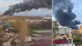 In the Samara Oblast of russia, drones attacked the Novokuibyshevsk oil refinery. Photo: Telegram/Exilenova+ screenshot.