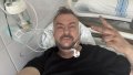 Serhii "Flash" Beskrestnov in the hospital. Photo: Serhii Flash Facebook