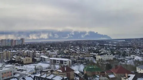 Пожар на нефтеперекачивающей станции "Горький". Фото: t.me/exilenova_plus.