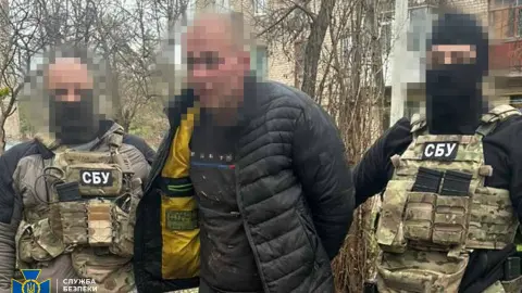 Задержание агента ГРУ РФ. Фото: Служба безопасности