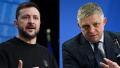 Zelenskyy and Fico. Collage: Euronews.