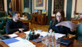 Zelenskyy discussed personnel issues with Svyrydenko. Photo by the the President's Office.