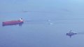The detention of the Jin Hui tanker. Photo: Kustbevakningen.
