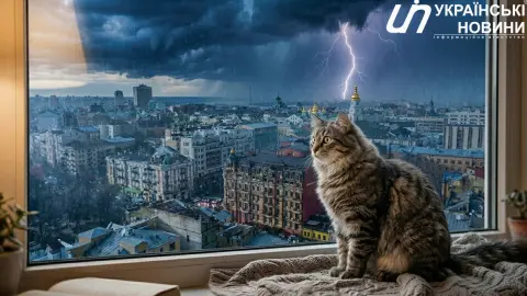 Гроза. Фото создано с помощью ИИ