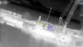 The destruction of a russian boat in Crimea. Photo: screenshot of the video.