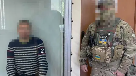 Вражеский корректировщик находится под стражей. Фото: СБУ