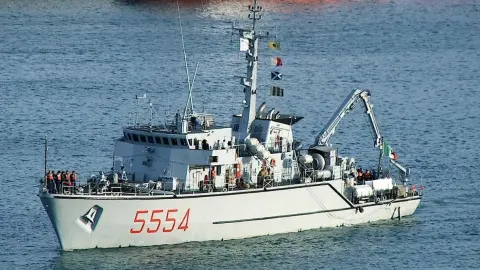 Тральщик класса Lerici ВМС Италии (архивное изображение). Фото: Wikimedia Commons.