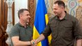 Serhiy Rebrov and Andrii Yermak. Photo: telegram/ermaka2022