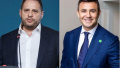 Former head of the President's Office Andrii Yermak and his godfather, deputy head of the Verkhovna Rada Committee on Transport and Infrastructure Mykola Tyshchenko. Collage: ZN.UA.