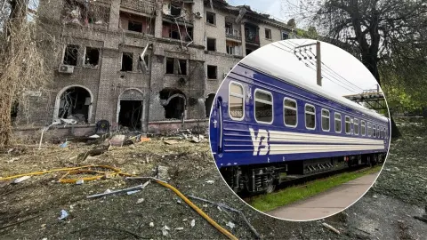 Последствия атаки на Днепр. Коллаж УН