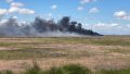 The aftermath of the plane crash in the USA. Photo: social networks