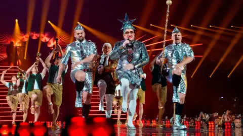 Вєрка Сердючка на сцені Євробачення-2026. Фото: Євробачення