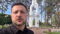 Volodymyr Zelenskyy in Slavutych. Photo: video screenshot