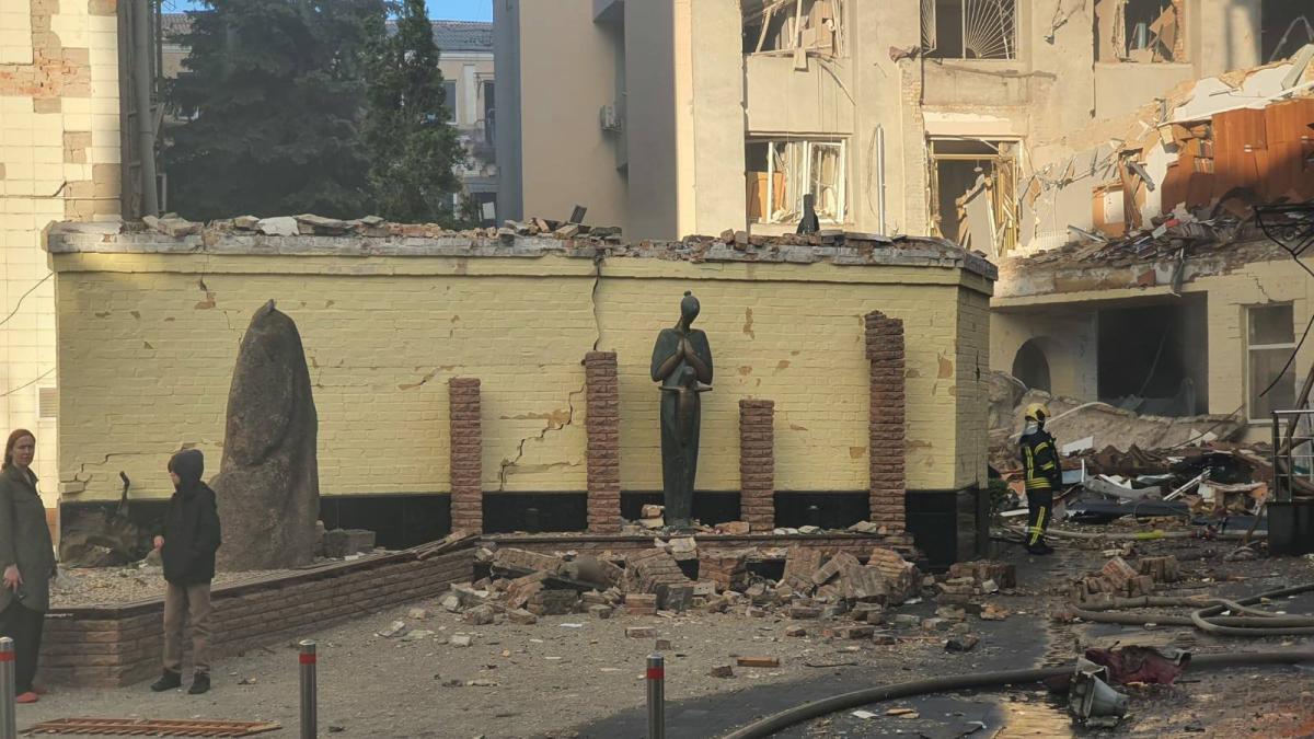 Удар по Подолу. Фото: ДІАЗ Стародавній Київ / facebook