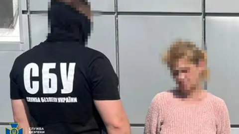 Задержание корректировщицы РФ. Фото: Служба безопасности