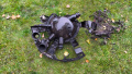 The wreckage of an Oreshnik ballistic missile. Photo: AP Photo / Evgeniy Maloletka.