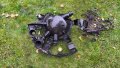 The wreckage of an Oreshnik ballistic missile. Photo: AP Photo / Evgeniy Maloletka.