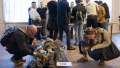 Media representatives were shown details of missiles and drones used by the russian federation during its strikes on Ukraine. Photo: the President's Office.