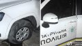 A damaged car. Collage: the Ukrainian News agency.
