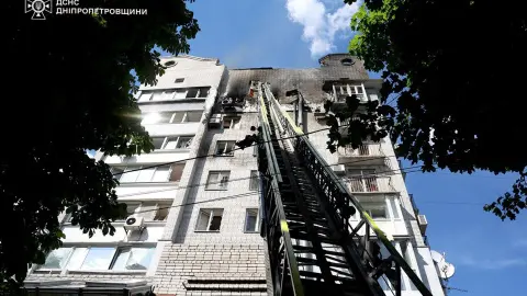 Наслідки атаки. Фото: ДСНС