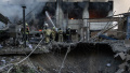 The aftermath of the attack on Kyiv. Photo: Kyiv State Emergency Service