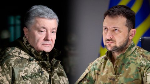 Петро Порошенко та Володимир Зеленський. Колаж: Українські Новини