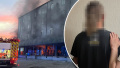 Explosion at the post office. Collage: the Ukrainian News agency.
