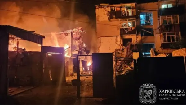 Наслідки удару по Харківській області. Фото: Харківська ОВА