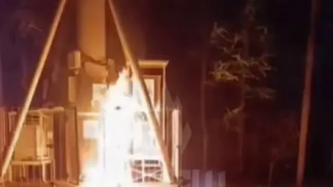 "АТЕШ" уразив вузли зв'язку в Бєлгородській області. Скриншот відео: Telegram/АТЕШ