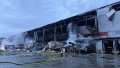 The aftermath of the attack on the Nova Poshta terminal. Photo: Yevhen Tafiychuk.