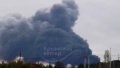 Drones attacked the Tavriyskaya TPP near Simferopol, causing a fire. Photo: screenshot from video.