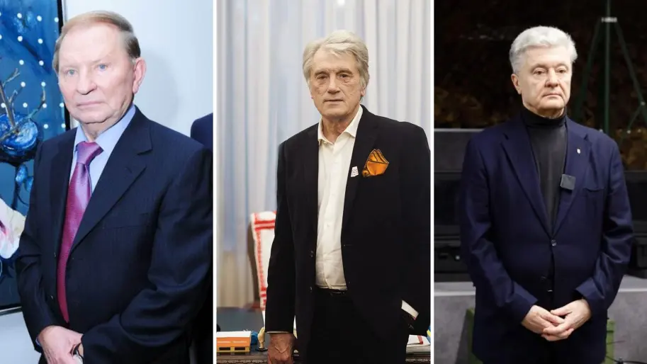 Леонід Кучма, Віктор Ющенко та Петро Порошенко. Колаж УН Леонід Кучма, Віктор Ющенко та Петро Порошенко. Колаж УН