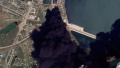 Fire at the port in occupied Kerch. Photo: Radio Free Europe.