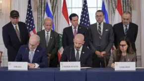 Ізраїль і Ліван підписали рамкову угоду після переговорів у США. Фото: Reuters.