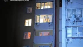 Наслідки нічної ворожої атаки на Запоріжжя. Фото: Запорізька ОВА.