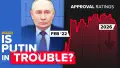 Падіння довіри населення РФ до диктатора Путіна. Колаж: TLDR News EU.
