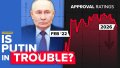 The decline in the trust of the russian population in dictator putin. Collage: TLDR News EU.
