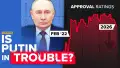 Падіння довіри населення РФ до диктатора Путіна. Колаж: TLDR News EU.