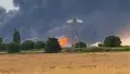 Пострадал НПЗ. Скриншот из видео: facebook/Владимир Зеленький