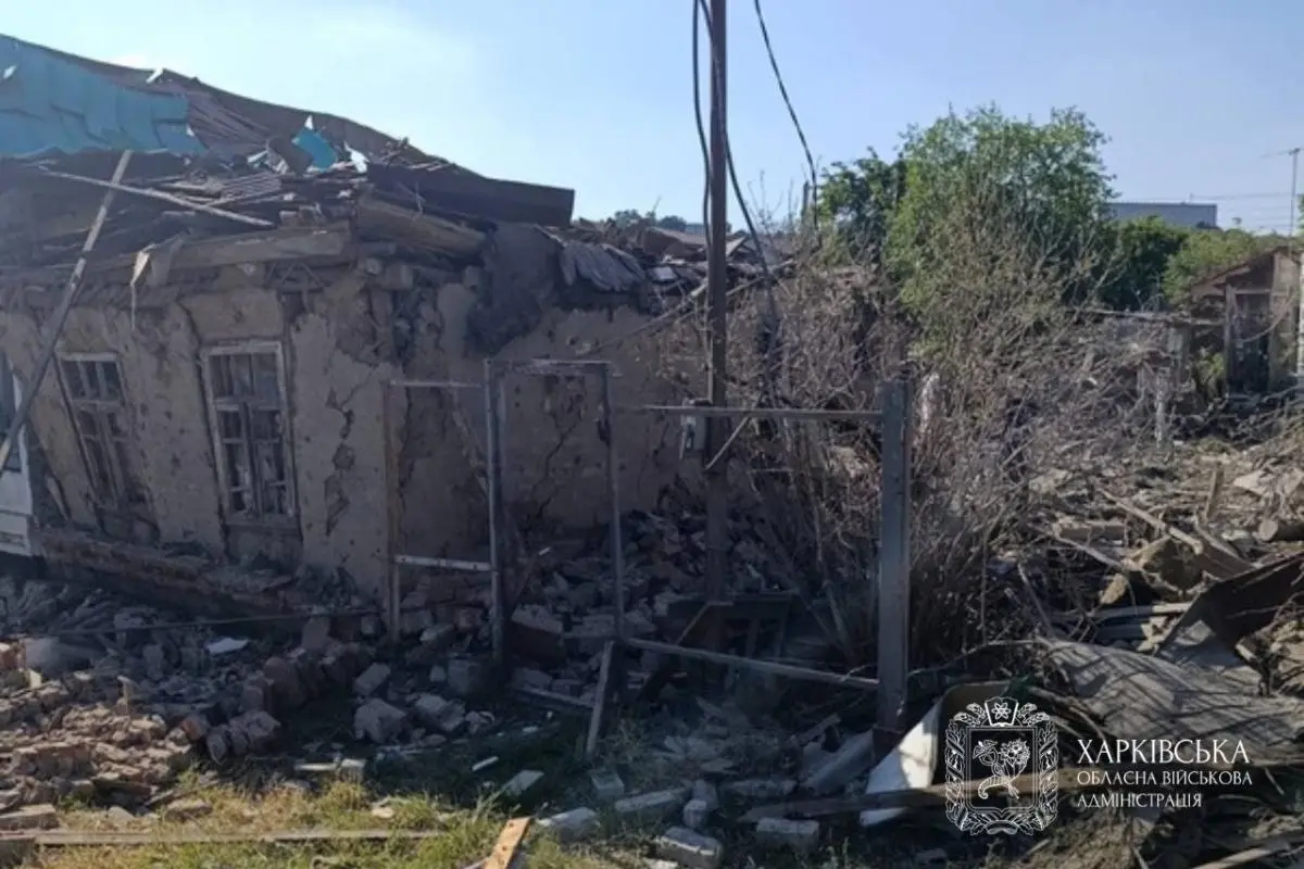 Наслідки атаки на Харків. Фото: telegram/synegubov