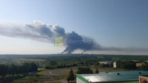 One of russia's largest oil refineries may have been targeted by drones: first footage emerges