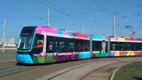 One of these trams was damaged in a russian attack. Photo: social media