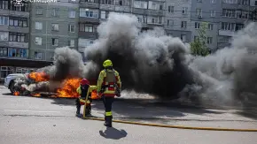 Consequences of the russian attack. Photo: Sumy Regional Military Emergency Service