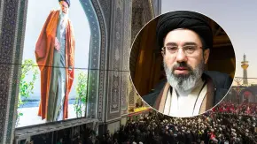 Mojtaba Khamenei. Collage by the Ukrainian News agency.